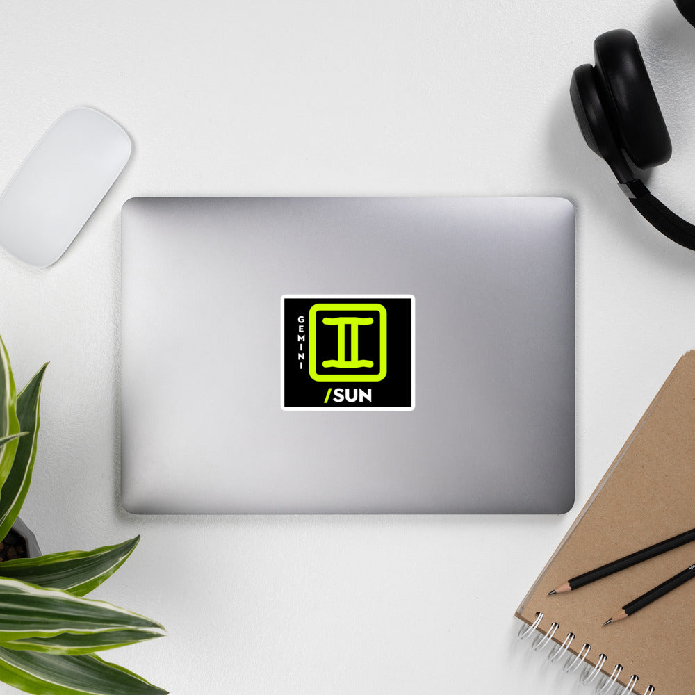 111 LIFE - GEMINI SUN ZODIAC - Bubble-free stickers