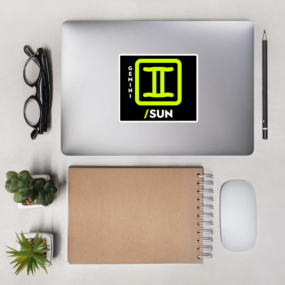 111 LIFE - GEMINI SUN ZODIAC - Bubble-free stickers