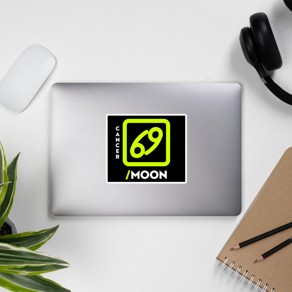 111 LIFE Cancer Moon Astrology Zodiac Stickers – Durable Bubble-Free Vinyl Decals