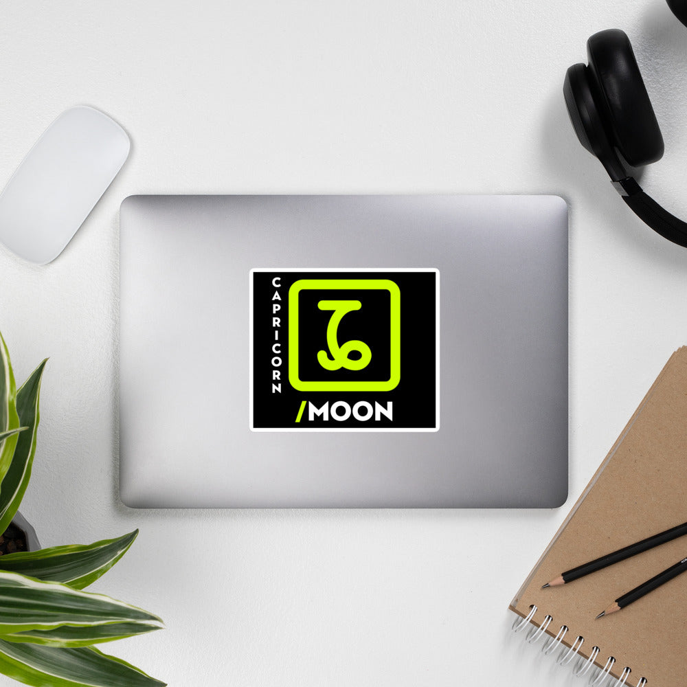 111 LIFE Capricorn Moon Astrology Zodiac Stickers - Durable Bubble-Free Vinyl Decals