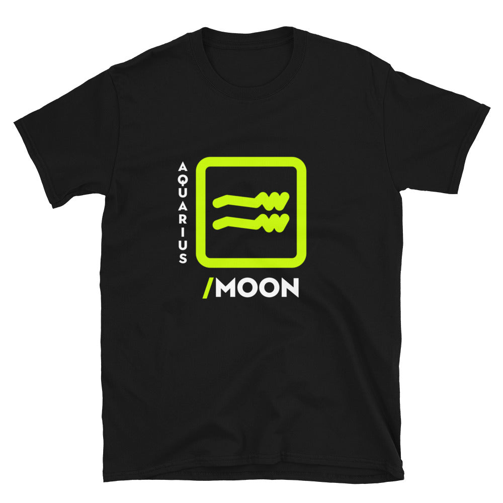 111 LIFE Aquarius Moon Astrology Zodiac T-Shirt - Soft Unisex Cotton Tee