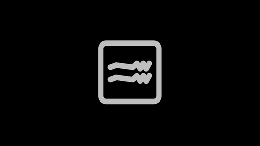 Gray Aquarius zodiac symbol centered on a black background.