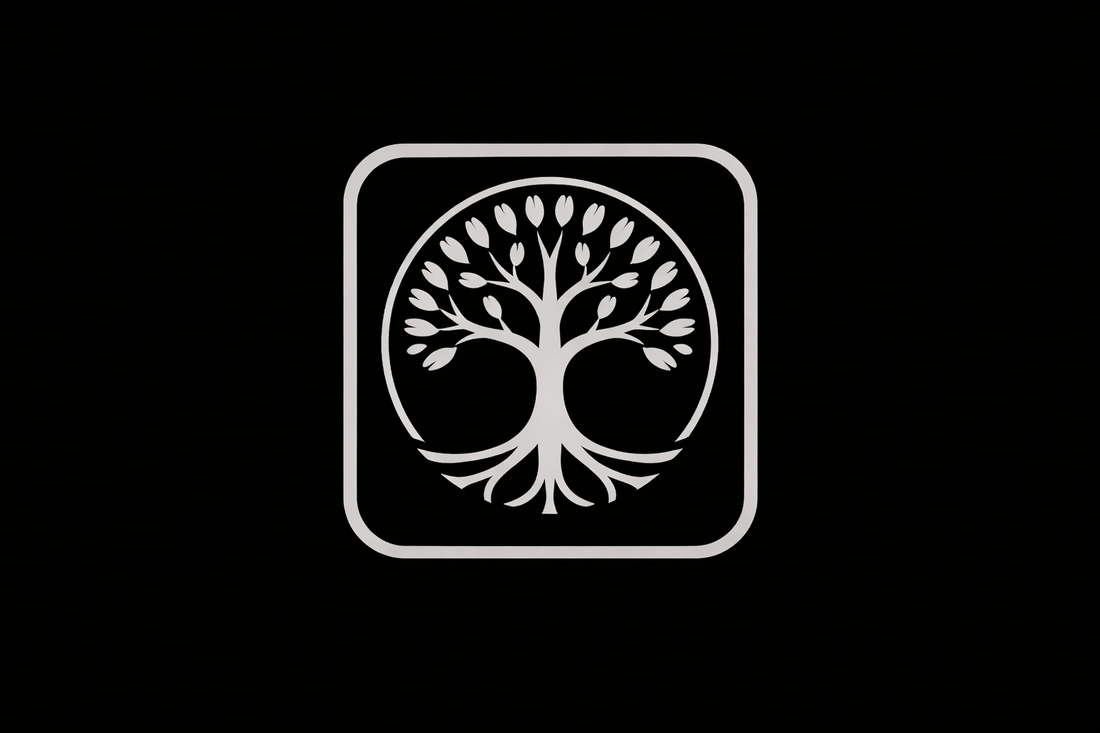 Tree of life centered within a circular motion pattern symbolizing cardinal, fixed, and mutable modalities in astrology