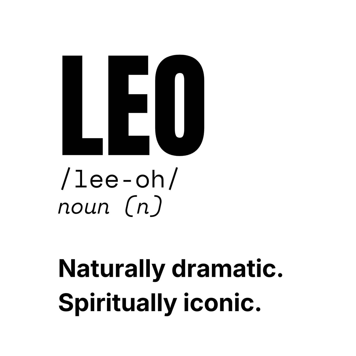 Leo Reflection Mug | "Naturally Dramatic. Spiritually Iconic."