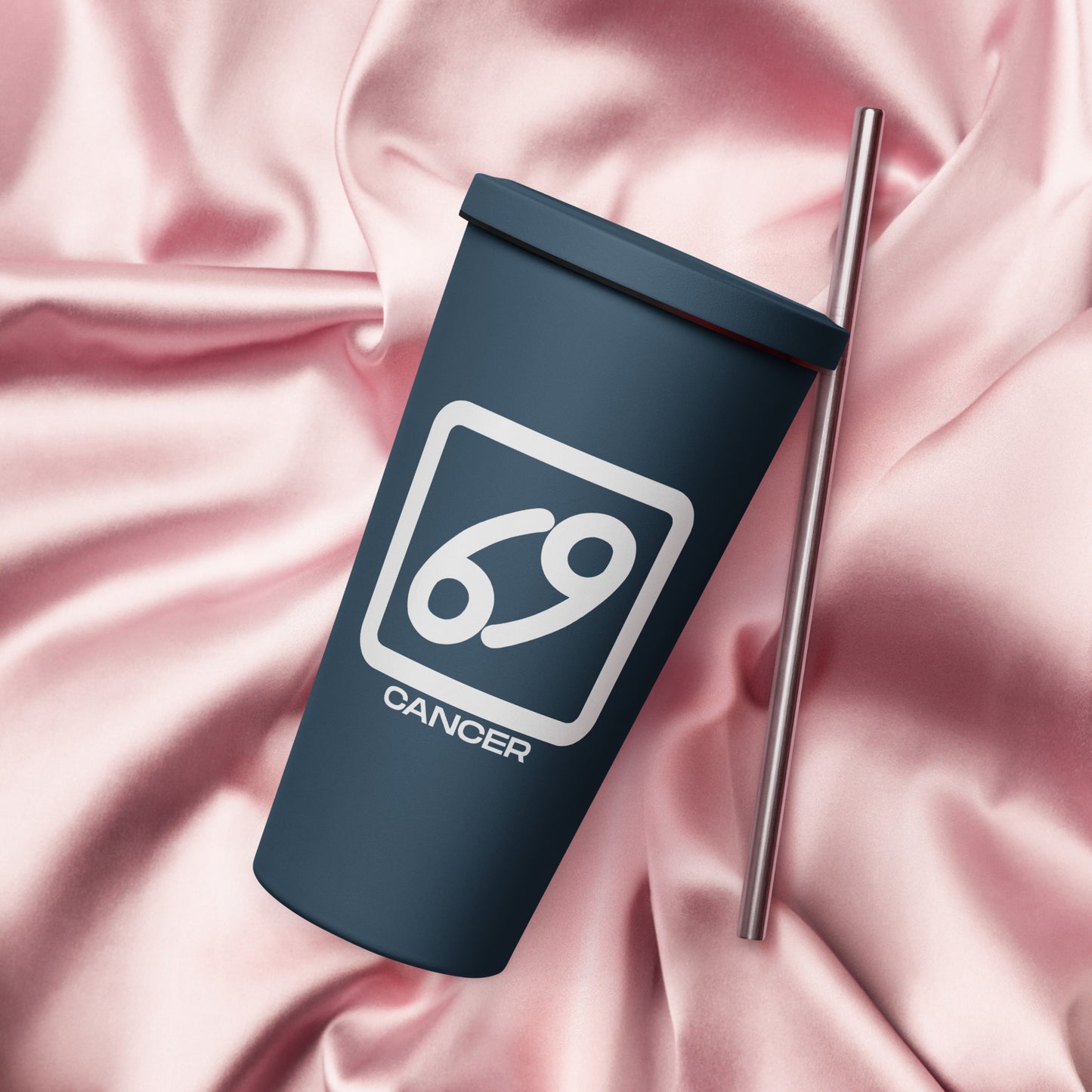 Cancer Zodiac Insulated Tumbler | 20oz Stainless Steel with Straw & Lid