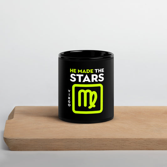 111 LIFE - VIRGO STAR - Black Glossy Mug