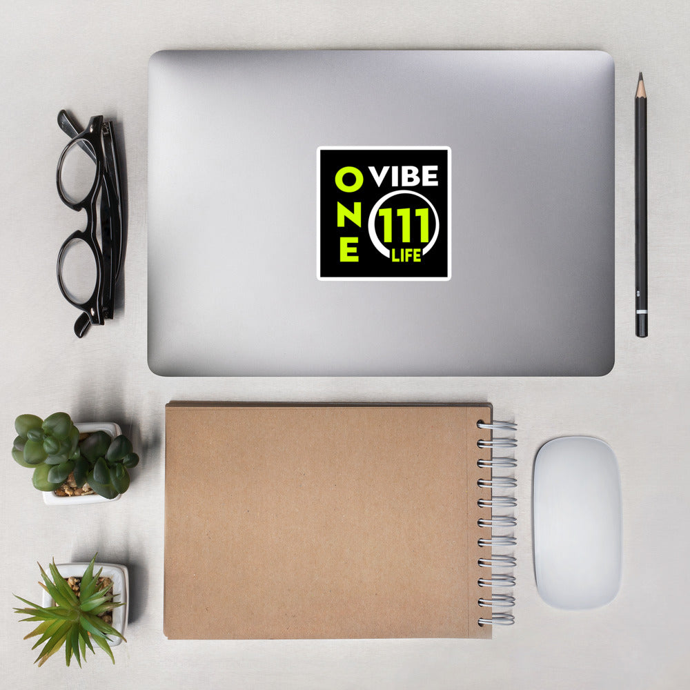 111 LIFE - ONE VIBE - Bubble-free stickers