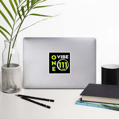 111 LIFE - ONE VIBE - Bubble-free stickers